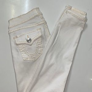 True Religion white jeans